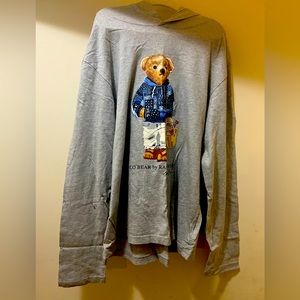 Polo Ralph lauren long sleeve with hood. Worn twice. Boys size large 14/16